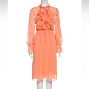 See by Choé Peach Chiffon Dress